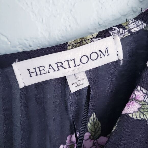 Heartloom Anthea Long Sleeve Black Floral‎ Mini Dress - Picture 7 of 12